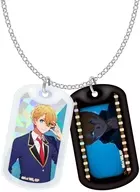 Aqua Hologram Dog Tag Necklace "Oshi no Ko"