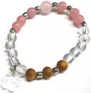 斎森 Miyo Bracelete - com bolas de cerejeira - "Meu Casamento Feliz"