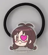 Ritsuko Akizuki's official "Po" acrylic hair rubber "idol Master" THE IDOLM@STER M @ STER EXPO GOODS