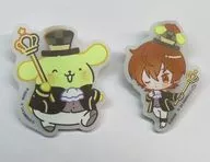 うり×ポムポムプリン アクリルヘアクリップ(2個セット) 「カラフルピーチ×サンリオキャラクターズ」