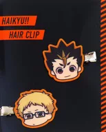 月島蛍＆西谷夕 ヘアクリップ(2個セット) 「劇場版ハイキュー!! ゴミ捨て場の決戦展」   
