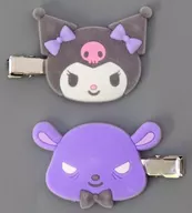 Kuromi Flocky Front Hair Clip "Sanrio Character Connectors"
