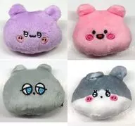 Conjunto de 4 tipos "Asa Mimi Chan Peluche Prehair Clip"