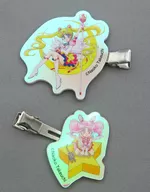 スーパーセーラームーン＆スーパーセーラーちびムーン 前髪クリップ2個セット 「美少女戦士セーラームーン」 オフィシャルファンクラブ Pretty Guardians/セーラームーンストア/ローソン限定