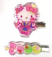 ハローキティ ピューロランドネオナツマツリ ヘアクリップ2個セット 「サンリオキャラクターズ」