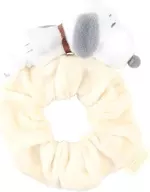 アイボリー マスコットつきシュシュ 「PEANUTS(SNOOPY)」