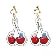 4.スンスン＆ノンノン(チェリー) Clearイヤリング 「パペットスンスン」