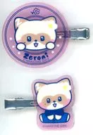 hanini(ジャン・ハオ) ヘアクリップセット(2個セット) 「エニマイくじ zeroni -INDIGO FLOWER POP-」 E賞