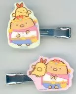 とんかつ＆えびふらいのしっぽA アクリルヘアクリップセット 「映画 すみっコぐらし 空の王国とふたりのコ くじ」 D賞