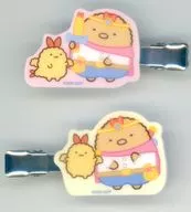 とんかつ＆えびふらいのしっぽB アクリルヘアクリップセット 「映画 すみっコぐらし 空の王国とふたりのコ くじ」 D賞