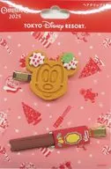 ミッキーワッフル＆チョコレートチュロスモチーフ ヘアクリップセット 「ディズニー・クリスマス2025」 東京ディズニーリゾート限定
