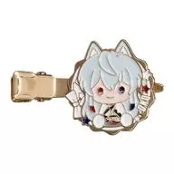 どぬく 「カラフルピーチ メタルヘアクリップ」