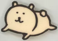 自分ツッコミくま(うつ伏せ) フェルトブローチコレクション 「自分ツッコミくま」