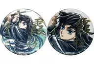 2-Type Set hot stamping 57 mm metal badge E Prize C105 Goods "Demon Slayer Swordsmith's Village, Pillar Training, Kasumi Jutoki Tounichiro Interroom Picture Book Cover Illustration WEBSHOP KUJI" E Prize C