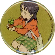 Kyoto Animation Illustration (Background Green / Flowerpot) metal badge C105 Target Products Purchase benefits