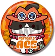 Port Gas D. Ace "MEGA CAT PROJECT ONE PIECE Nyan Peace Nyan! metal badge Collection"