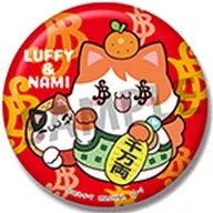 Luffy & Nami "MEGA CAT PROJECT ONE PIECE Nyan Peace Nyan! metal badge Collection"