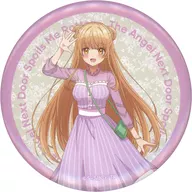 Mahiru Shiina (ONE PIECE Pink / Hikami) metal badge "KUJI Rack : The angel next to me made me a bad person - Why don't you date Mahiru? -" J Prize