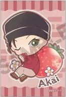 Hidekazu Akai Arts metal badge Kyarapeco strawberry picking "CASE CLOSED"