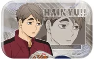 Miyaji "Haikyu!!! Square metal badge 01. Illustrated illustration"