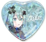 Sekai no Hatsune Miku with closed windows Sparkling Big Heart Shaped metal badge Vol. 3 (EX) "Geki-Version プロジェクトセカイ : Broken Sekai and Cannot Sing Miku"