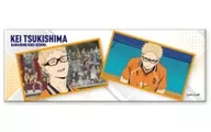 Tsukishima Hotaru "Haikyu!!! Trading Long metal badge Scene photograph"