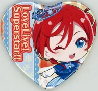 米女 Mae "Love Live! Superstar! Fair in Gamers Heart metal badge 06 / Snow Dome ver. (Mini Character Illustrated)"