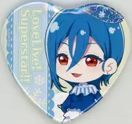 Wakana Shiki "Love Live! Superstar! Fair in Gamers Heart Type metal badge 06 / Snow Dome Ver. (Mini Character Illustrated)"