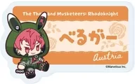 Berger "The Thousand Musketeers : Rhodoknight Onamae Acrylic Plate Badge 03. Vol. 3 (Official Illustration)".