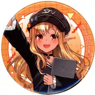 Shiranui Flare "Virtual Youkyr Hololive Shiranui Construction × Haneda Airport Garden metal badge A (casual wear / full-body version)"