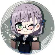 白銀ノエル 「バーチャルYoutuber ホロライブ 不知火建設×羽田エアポートガーデン 缶バッジB(スーツ/ミニキャラver.)」