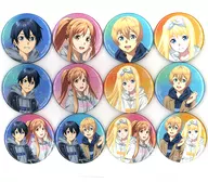 12 kinds set "SWORD ART ONLINE arti-mate Trading Glitter metal badge Drawn Casual Plain Clothes Ver. 2nd"