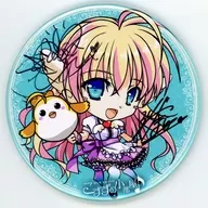 Kosuzu (facing right) : metal badge with handwritten signature, winner of Kosuzu Prize for' Kosuzu no Alluna WEB Radio Kosuzu no Shoshitsu'