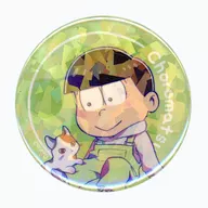Osomatsu con el gato brillante de metal badge