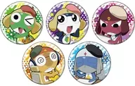 Conjunto de 5 tipos "Sargento Keroro metal badge 17. Pintura ver. Ilustraciones dibujadas"