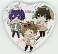 UMM.com ハート缶バッジ 「DMMスクラッチ! UMM.com スクラッチ第二弾(しゅんきゃら)」 E-7賞