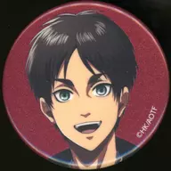 エレン・イェーガー(フェイス) 「進撃の巨人×ROUND1 描き下ろし レトロ風ファッションver. トレーディンググリッター缶バッジ」