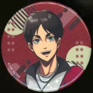 エレン・イェーガー(上半身) 「進撃の巨人×ROUND1 描き下ろし レトロ風ファッションver. トレーディンググリッター缶バッジ」