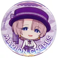 Mao Arimura "Gakuen idol Master x Marion Crepe metal badge 04 / Crepe style dress ver. (Mini Character illustration)"