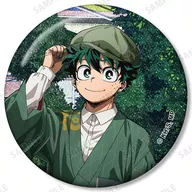 緑谷出久(背景イラスト) 「僕のヒーローアカデミア in 浅草花やしき 描き下ろし 花やしきver. トレーディンググリッター缶バッジ」