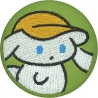 シナモロールB(グリーン) 「アイシナモロール 刺繍缶バッジ」