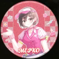 MEIKO(名前あり) 「VOCALOID 初音ミク 桜ミク×ROUND1 描き下ろし アメリカンダイナーver. Art by ふーみ トレーディンググリッター缶バッジ」