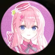 巡音ルカ(名前なし) 「VOCALOID 初音ミク 桜ミク×ROUND1 描き下ろし アメリカンダイナーver. Art by ふーみ トレーディンググリッター缶バッジ」