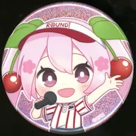 初音ミク/桜ミク(アップ) 「VOCALOID 初音ミク 桜ミク×ROUND1 トレーディング ちびキャラ ホログラム缶バッジ」
