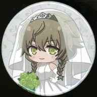 阿万音鈴羽 「＜物語＞シリーズ×STEINS：GATE POP UP STORE in ロフト トレーディング ちびキャラ ウェディングドレス＆タキシードver. ホログラム缶バッジ」