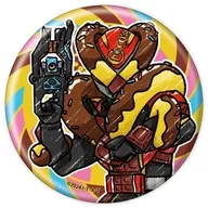 Kamen Rider Valendau Maru Form "metal badge Kamen Rider Gave 01. Graphic Art Illustration"