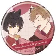 Toto & Hibiki (A) "metal badge Wolfo-kun likes it but can't hide it 01. Official & drawn illustration"