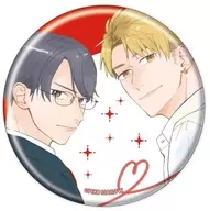 Hashiba & Miyanari (E) "metal badge Eugenic Wants To Go Against the Red Thread of Destiny 01. Official & Drawn Illustration"