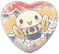 Chiffon "Heart-shaped metal badge Sanrio Character Connector's Cinnamoroll 01. Graph Art Illustration"