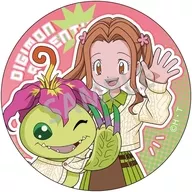 太刀川ミミ＆パルモン 「デジモンアドベンチャー トレーディング75mm缶バッジ リンクコーデ」